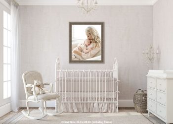 how to create and organize a nursery, portrait of mother and baby hanging over crib